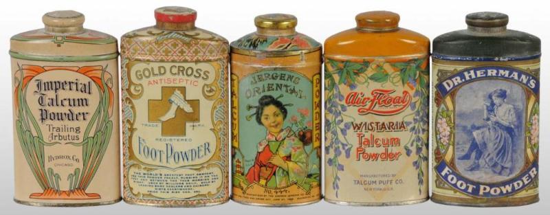 Appraisal: Lot of Powder Tins Description Includes four lithographed tins and