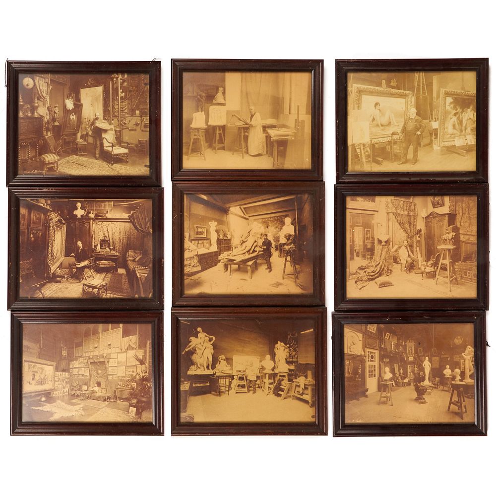 Appraisal: Grp Vintage Artist Studios Photographs Large group of vintage photographs