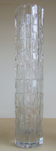 Appraisal: An art glass vase with stylised geometric decoration cm high