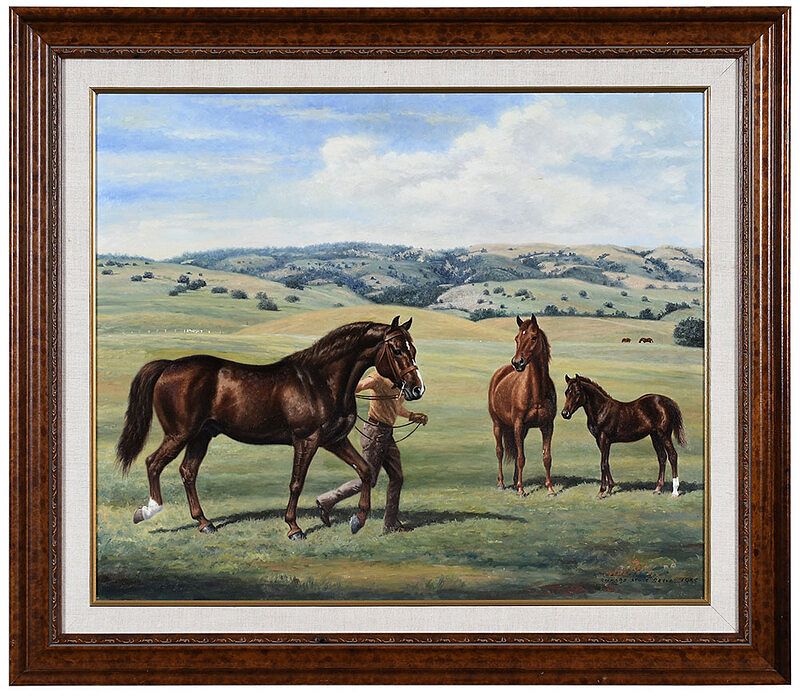 Appraisal: Richard Stone Reeves American - Robert Morgan's Horses Stallion Mare