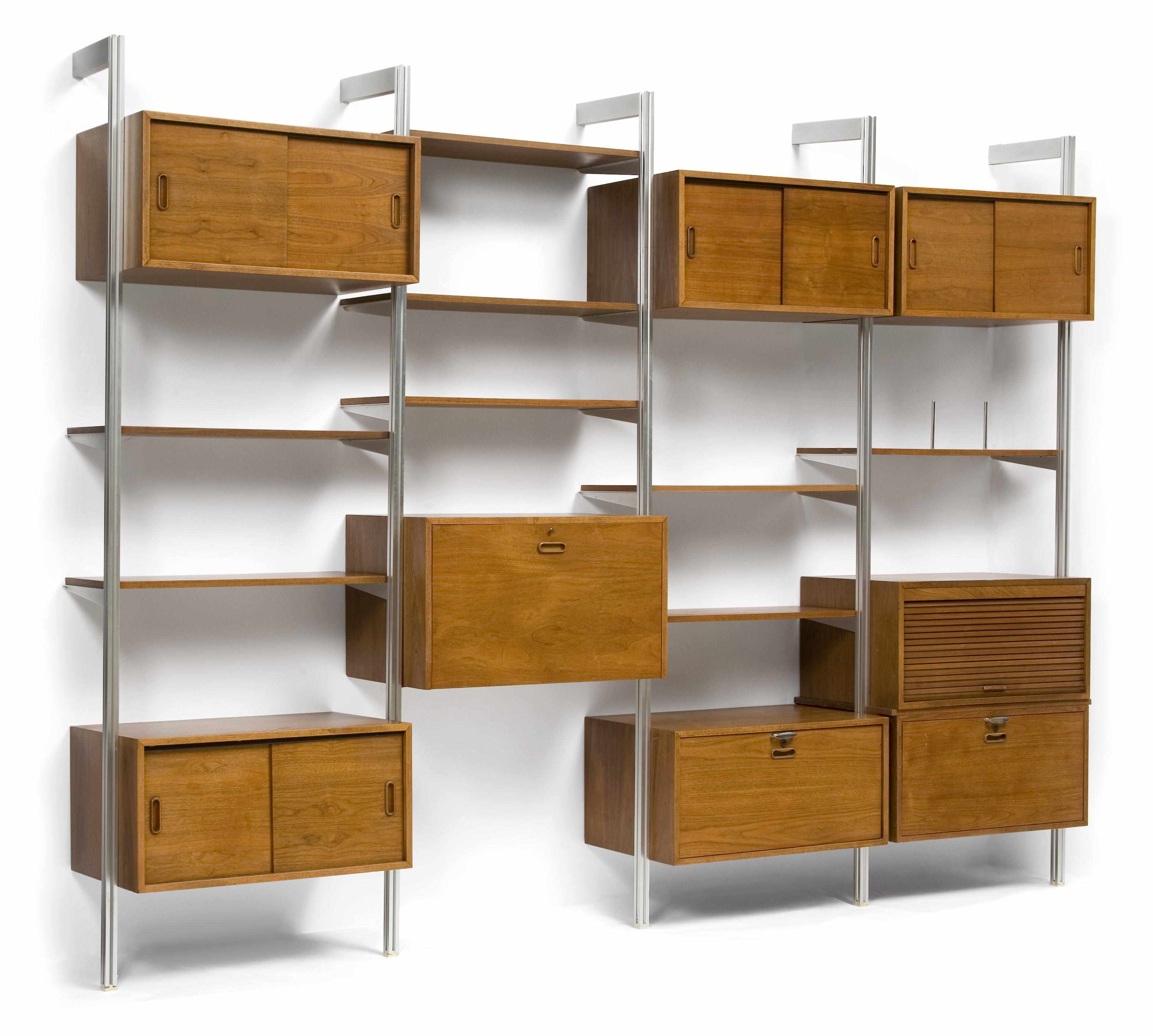 Appraisal: A George Nelson Associates Comprehensive Storage System wall unit for