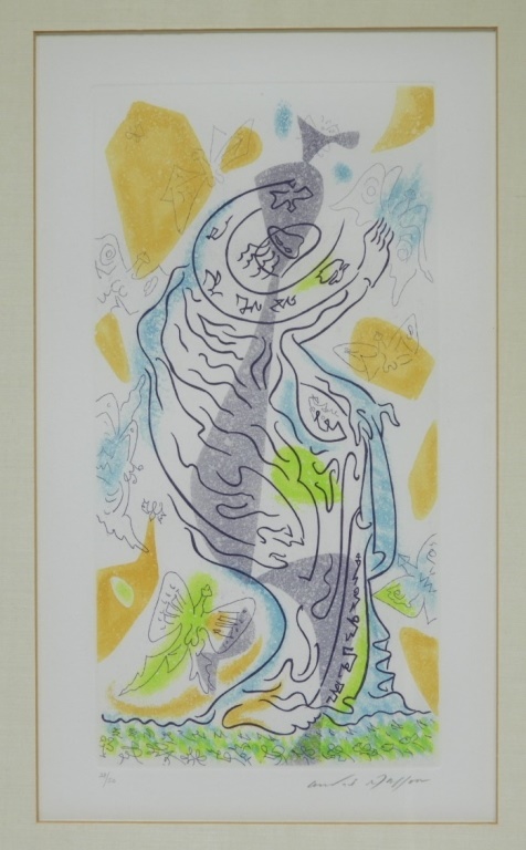 Appraisal: ANDRE MASSON CHARMING BUTTERFLIES ETCHING AQUATINT France Spain United States