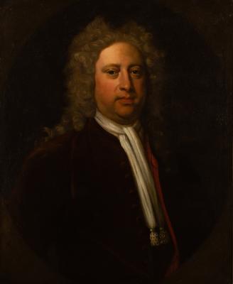 Appraisal: Follower of John Vanderbank British - Portrait of a Bewigged