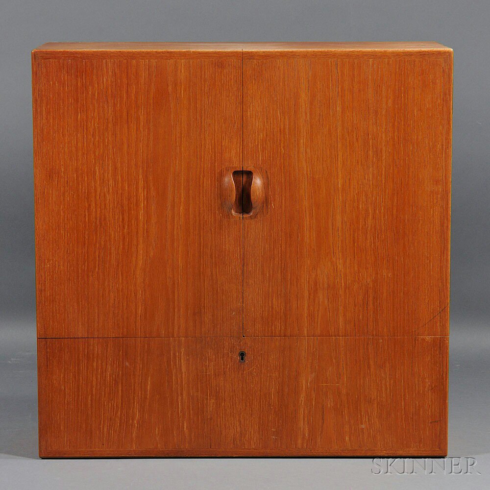 Appraisal: Edvard Kindt-Larsen - Wall Cabinet Teak Designed in Denmark c