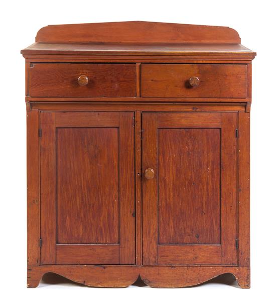 Appraisal: Sale Lot An American Cherry Cabinet th century having a