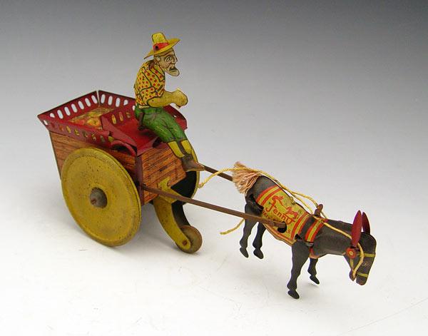 Appraisal: STRAUSS JENNY THE BALKING MULE TIN WIND UP TOY WITH