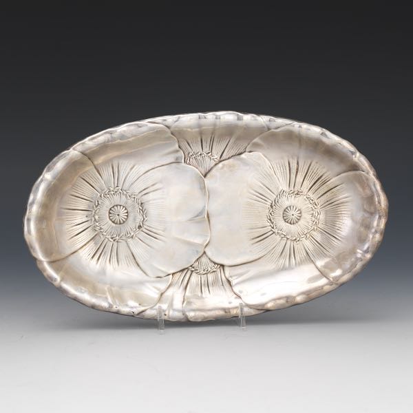 Appraisal: WALLACE STERLING SILVER POPPY FLOWER DISH - x - Sterling