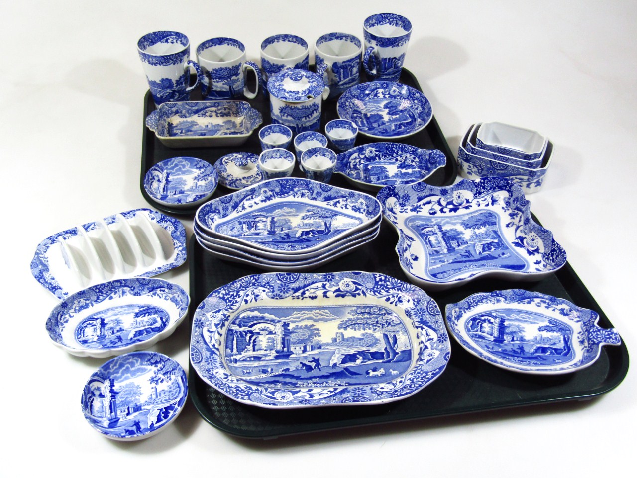 Appraisal: Various Copeland Spode Italian pattern wares comprising four lozenge shaped