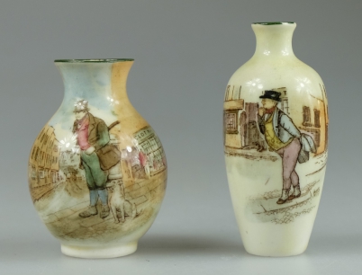 Appraisal: Royal Doulton Dickens miniature seriesware vase Mr Pickwick and another