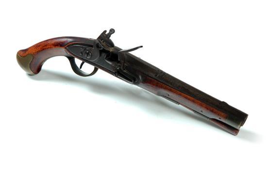 Appraisal: FLINTLOCK PISTOL American th century Maple stock with an old