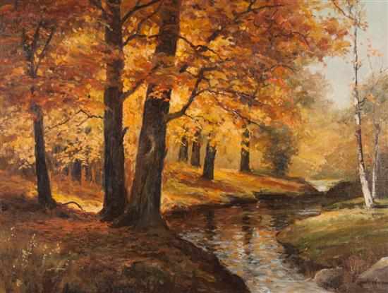 Appraisal: Robert William Wood American - ''Autumn in Woodstock NY'' oil