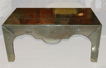 Appraisal: Mirrored Glass Coffee Table Estimate nbsp nbsp nbsp - nbsp