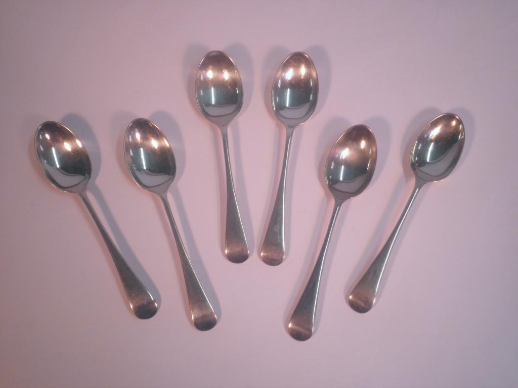 Appraisal: A set of six George V silver Old English pattern