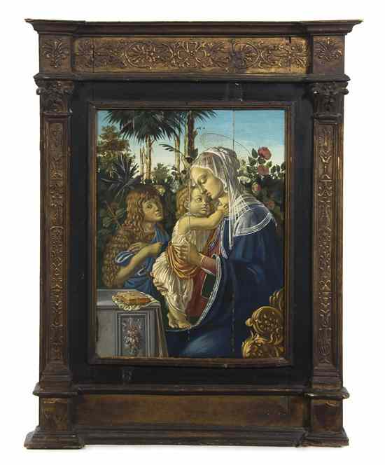 Appraisal: Italian School th th century Madonna and Child with Saint