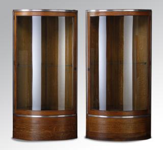 Appraisal: Early th c Art Deco style cabinets Pair of early