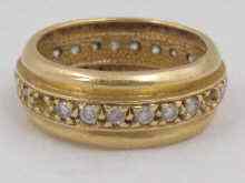 Appraisal: A yellow metal tests carat gold diamond eternity ring