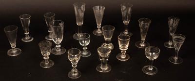 Appraisal: A group of late th th Century drinking glasses to