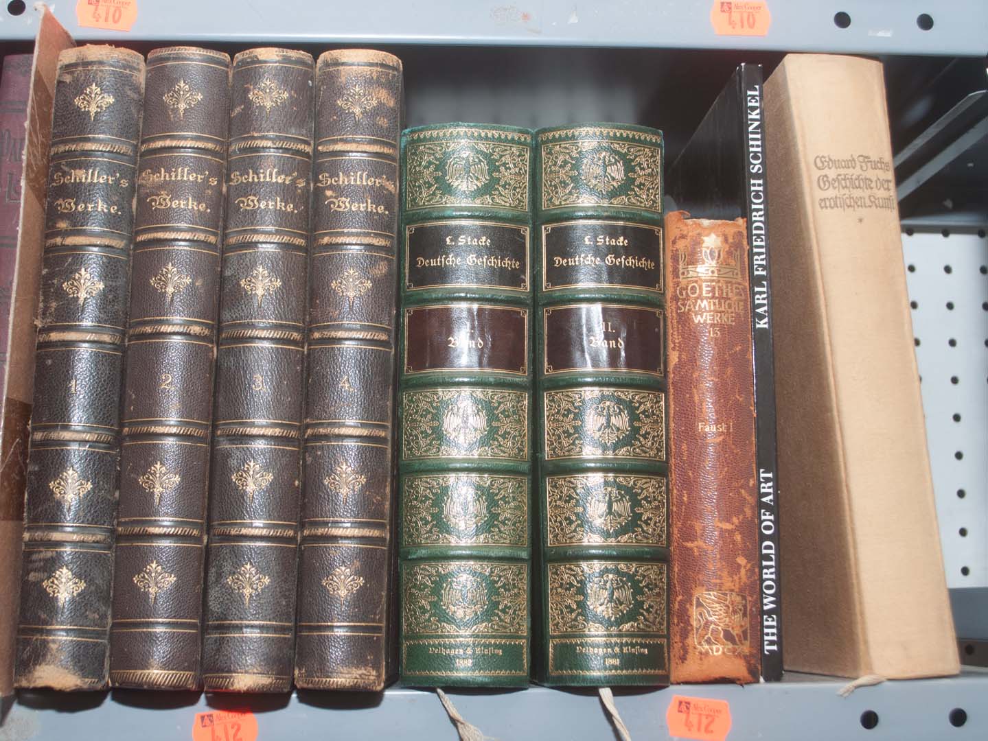 Appraisal: German volumes Schiller's Werke Druck und Verlag von E Hallberger