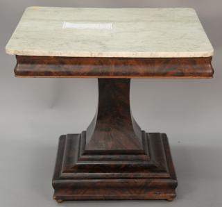 Appraisal: Empire marble top center table circa marble with small cracks