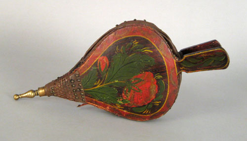 Appraisal: Painted bellows th c l