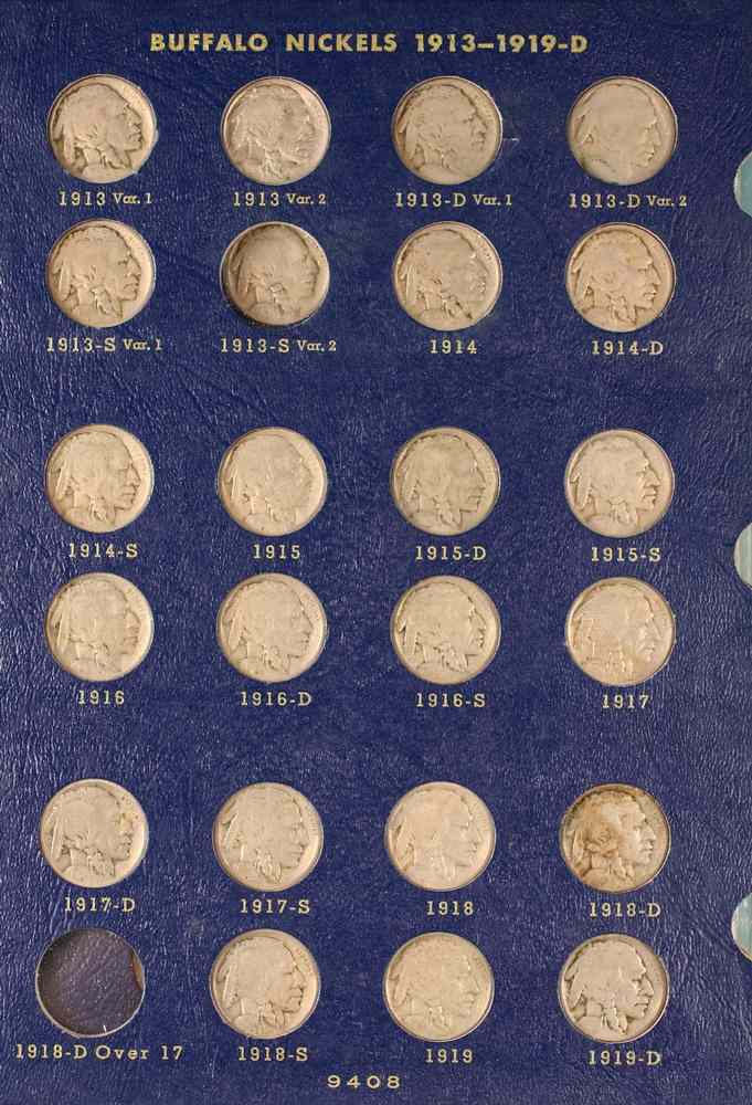 Appraisal: COINS - Set of Buffalo Nickels - D many nice