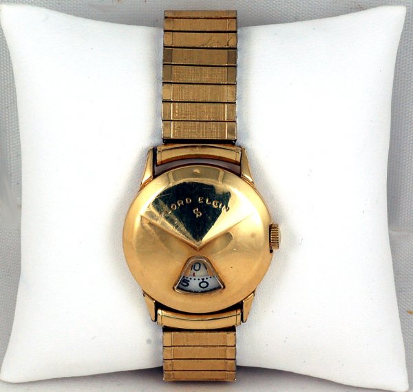 Appraisal: Man's Lord Elgin wristwatch K goldfilled case Circa MEASUREMENTS Case