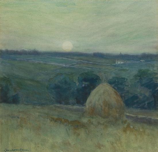 Appraisal: CHARLES WARREN EATON American - The Haystack watercolor signed lower