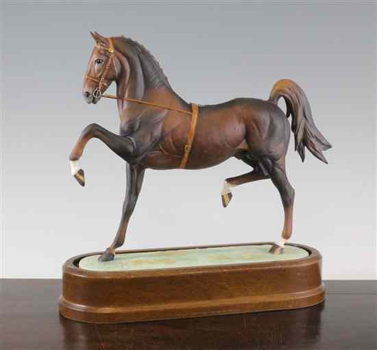 Appraisal: A Royal Worcester Limited Edition model 'Hackney Stallion' by Doris