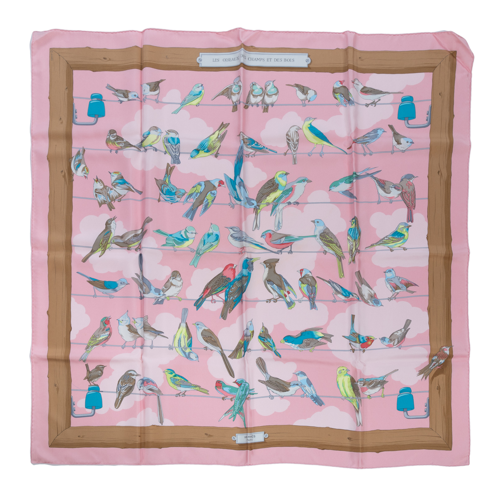 Appraisal: AN HERMES LES OISEAUX DES CHAMPS ET DES BOIS SCARF