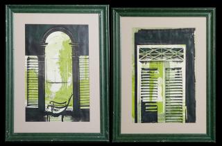 Appraisal: Frances Swigart - New Orleans New Orleans Shutters print and