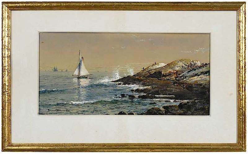 Appraisal: Edmund Darch Lewis Pennsylvania - At the Shore signed and