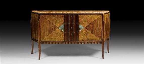 Appraisal: TRAVAIL FRANCAIS COMMODE Art D co vers Palissandre acajou et