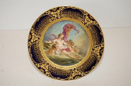 Appraisal: TH CENTURY HAND PAINTED AND GILDED PIRKENHAMMER DEPICTING VENUS AFTER