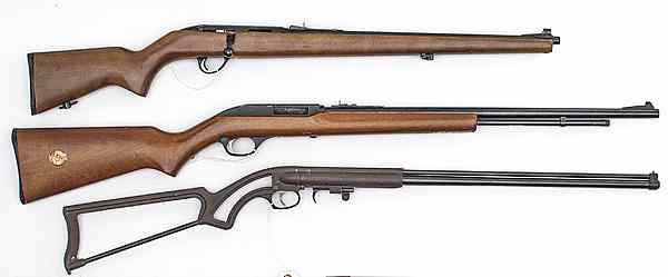 Appraisal: Marlin Model -W Semi-Auto Rifle and Bronco Single-Shot Shotgun Plus