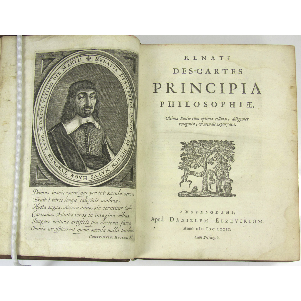 Appraisal: Descartes R n Principia Philosophiae Amsterdam Daniel Elzevir Fifth edition