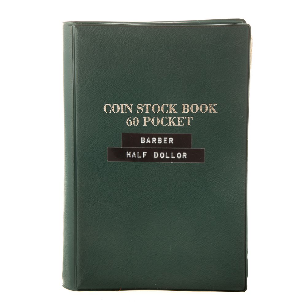 Appraisal: Barber Halves in a Dealer Stock Book Barber Halves in