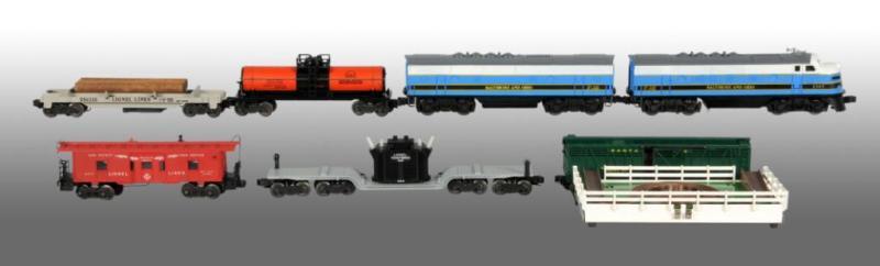 Appraisal: Lionel No W O-Gauge B O Freight Set Description Post-war