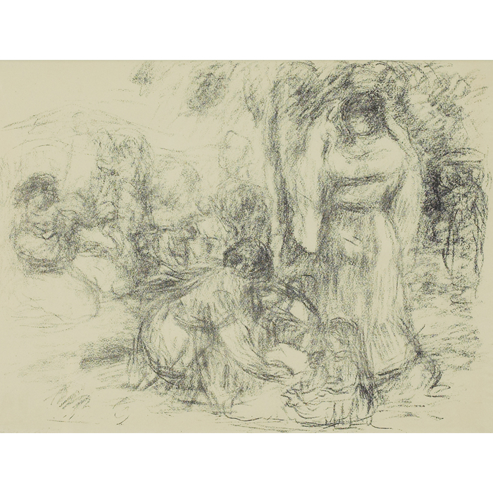 Appraisal: Pierre-Auguste Renoir French - ''Les Laveuses '' c lithograph ''