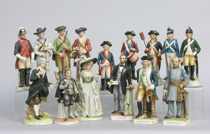 Appraisal: Very Nice Collection of Fifteen Historical Figurines This collection includes