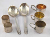 Appraisal: Three small silver cups each German assay two continental silver