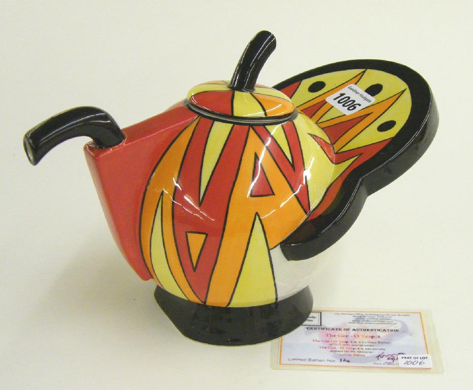 Appraisal: The Gee-O teapot signed limited edition with certificate issued May