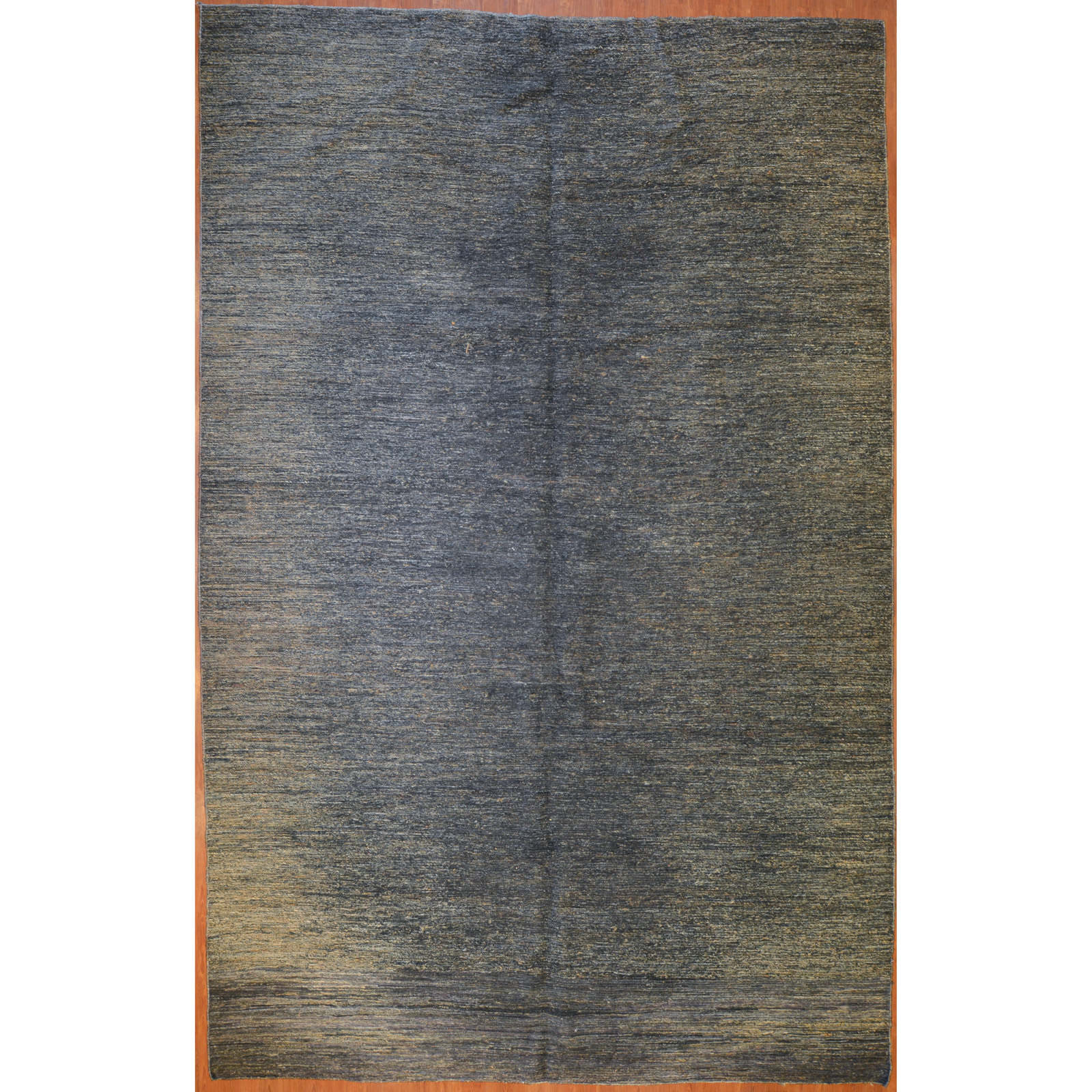 Appraisal: NAVY SEAGRASS CARPET INDIA X Modern hand-knotted seagrass pile