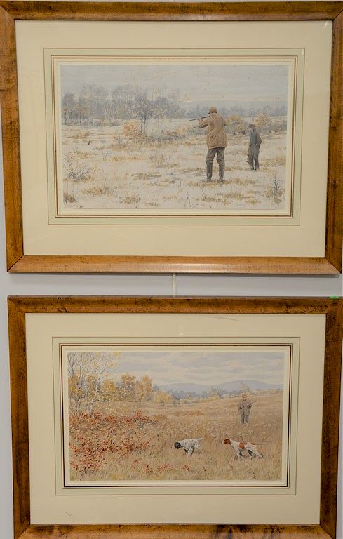 Appraisal: Group of four Arthur Burdett colored chromolithographs Frost - Rabbit