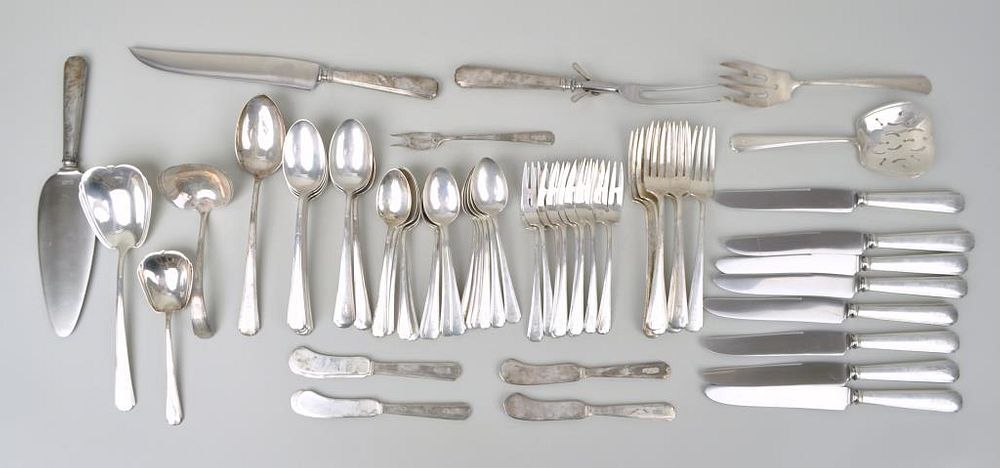 Appraisal: Weidlich Partial Sterling Silver Flatware Service for eight sixty-six pieces