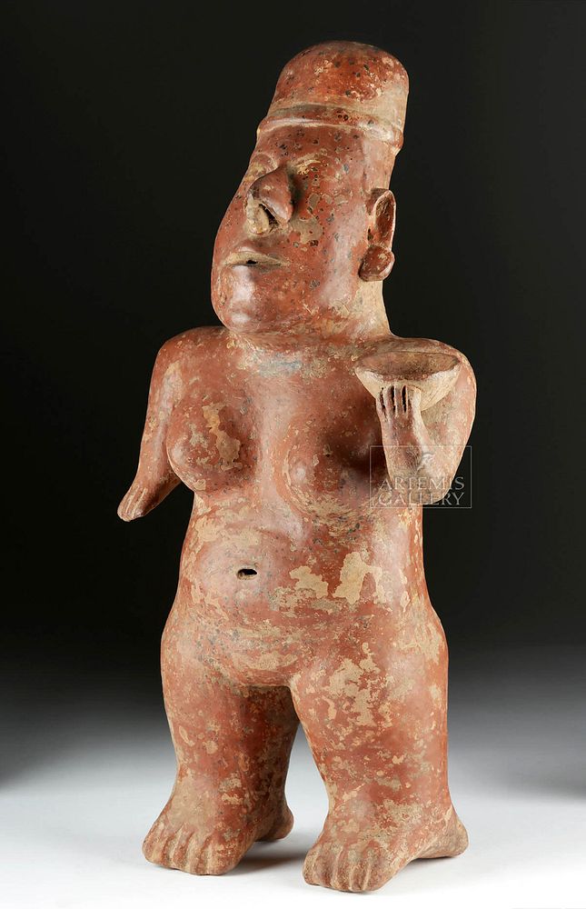 Appraisal: Huge Jalisco Redware Nude Woman ex-Hollywood Originally Listed At Pre-Columbian