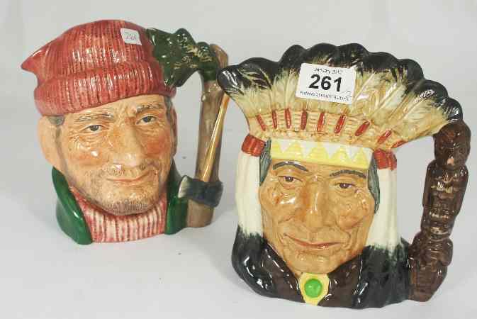 Appraisal: Royal Doulton Large Character Jugs North American Indian D and