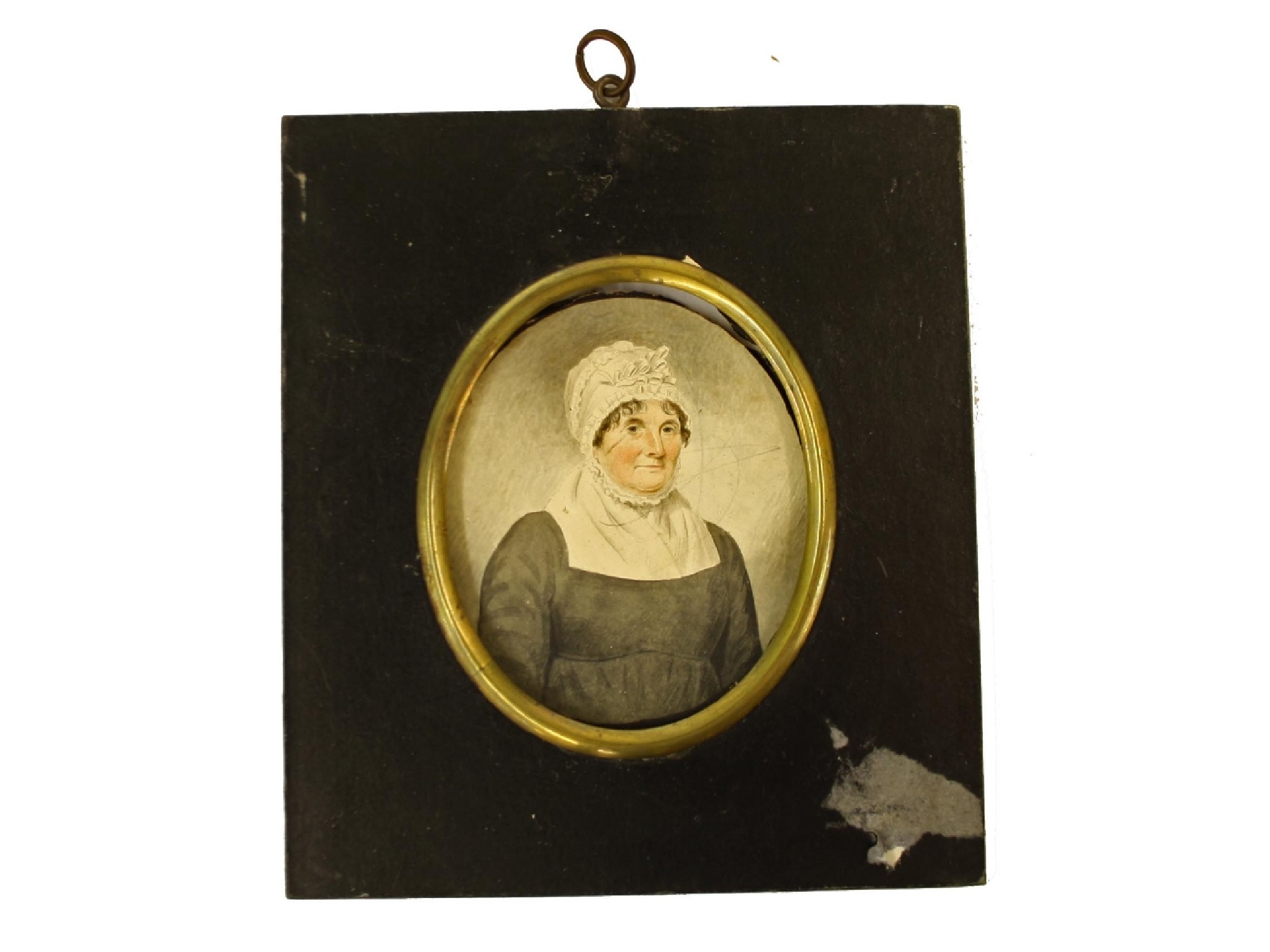 Appraisal: th Century School - miniature bust portrait of a lady