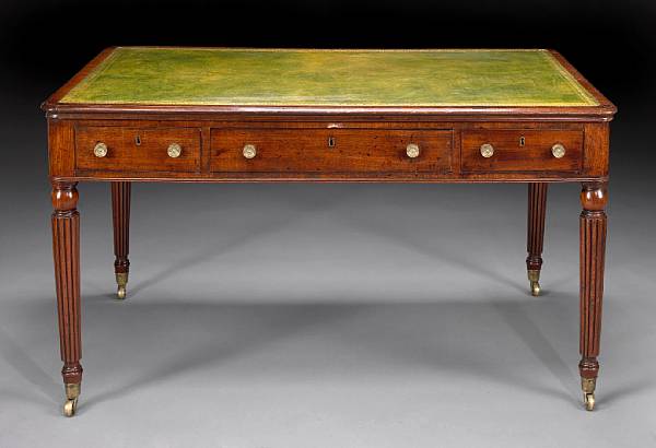 Appraisal: A Regency mahogany partners writing table first quarter th century