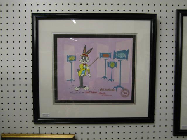 Appraisal: Warner Brother Animation Art Cel signed by Robert Bob Charles