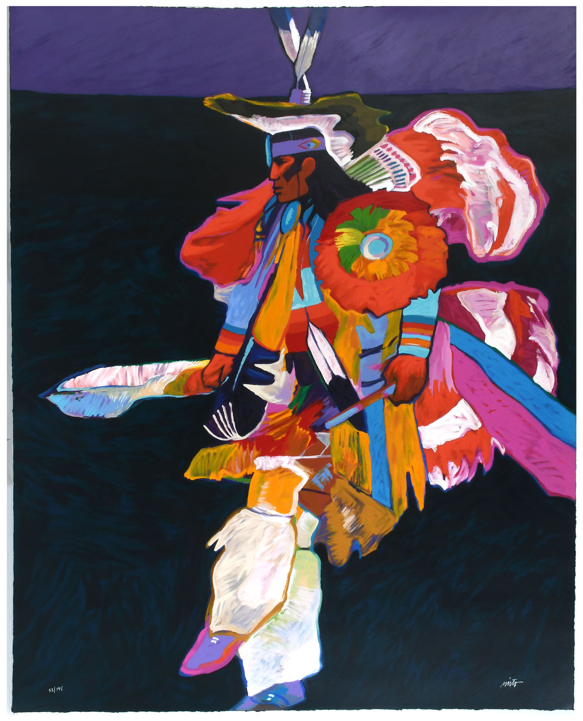 Appraisal: NIETO John W American - ''Fancy Dancer'' Serigraph '' x